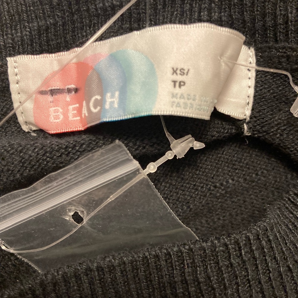 Free People/ FP Beach Valley Sweater Romper Black Size XS - Picture 4 of 4